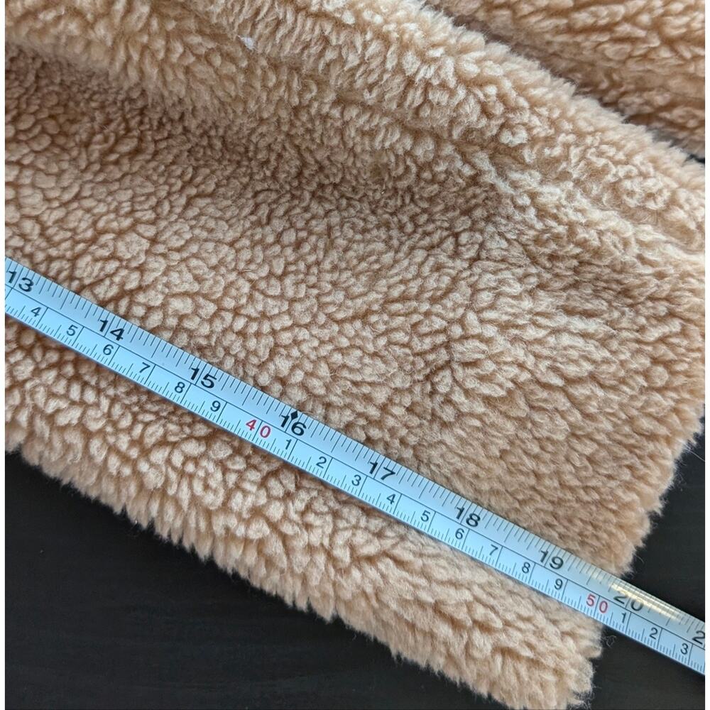 J.Crew Relaxed Tan Teddy Topcoat in Sherpa Blend BW157, Size XS - Picture 11 of 11